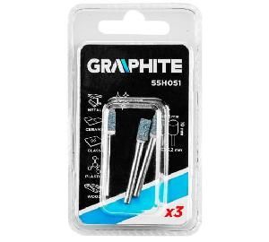 Шарошка цилиндр  5х10/хв.3,2мм по металлу GRAPHITE 55H051 ( 3шт)