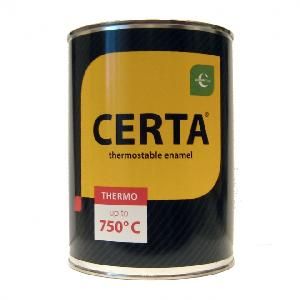 Краска термостойкая ЦЕРТА  коричневая 0,8 кг