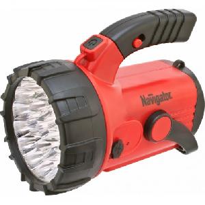 Фонарь светодиодный NPT-SP06-ACCU 23+18+4LED аккумуляторный прожектор пластик Navigator 