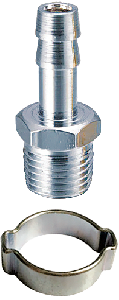 Переходник 1/4" НР на елочку 8мм 180261 FUBAG 