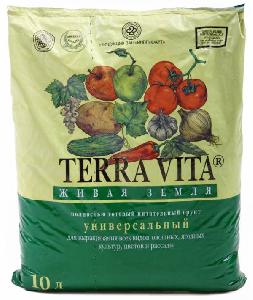 Грунт Живая земля TERRA VITA универ 10 л (ФАРТ) 