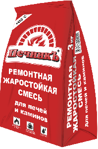 Смесь ремонтная для печей и каминов "ПЕЧНИКЪ" 3кг