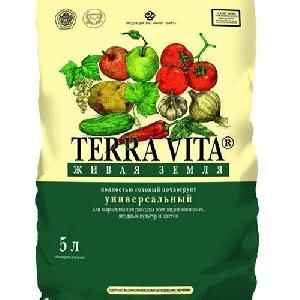 Грунт Живая земля TERRA VITA универ  5 л (ФАРТ) 