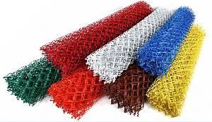 Сетка рабица полимер яч. 50х50 1,5х10м, d 2,8мм ЖЁЛТАЯ (УК)