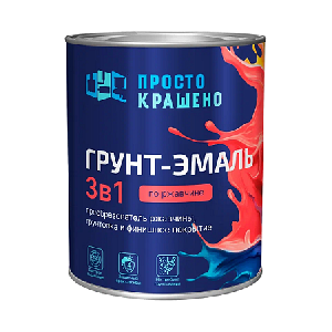 Грунт-эмаль по ржавчине СИНЯЯ 0,8 кг Простокрашено