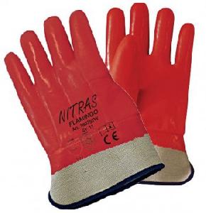 Перчатки утепленные резиновые L (КРАСНЫЕ) 