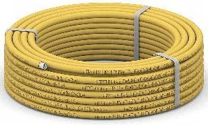 Труба гофр.из нерж.стали SS304 Neptun IWS 15A, отожженная в оболочке желтая газ