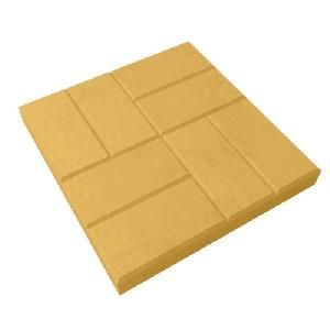 Тротуар пл. 8 КИРПИЧЕЙ 400х400х50 жёлтая (штука)