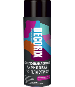 Эмаль-аэрозоль по пластику Decorix белая глянцевая 520 мл (А21)