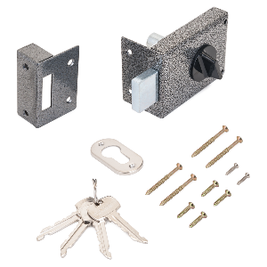 Замок накладной ЗН1-1 А серебро АЛЛЮР