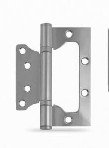 Петля 100х75х2,5 хром, 2 шт + саморезы, без врезки AVERS
