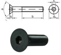 Винт потай М8х40 DIN7991 кл. пр. 10.9