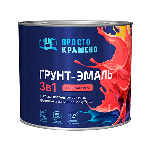 Грунт-эмаль по ржавчине КРАСНО-КОРИЧНЕВАЯ 1,8 кг Простокрашено