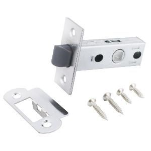 Защелка врезная бесшумная P12-45-25 ХРОМ АЛЛЮР (АРТ L45-8-P)