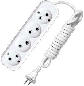 Удлинитель  3м б/з 4 гнезда  6А IN HOME