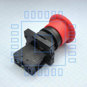 Кнопка AEА-22 1НЗ 1НР красная
