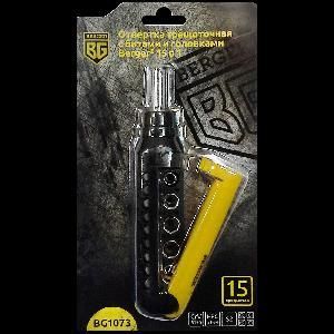 Набор отвертка с битами 15 в 1 BG1073