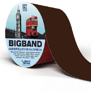 Лента-герметик BIGBAND коричневый 3 м х 10 см