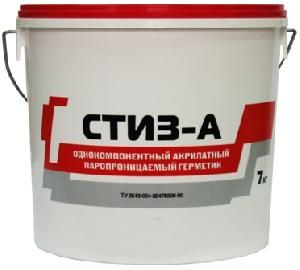 Герметик акриловый СТИЗ-А по пене (паропроницаемый) однокомпонентный 7кг