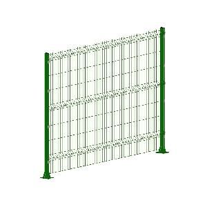 Панель 3D ПРЕГРАДА 4 V3 2700*1470 яч.55х235 4мм Zn+ПП RAL6005