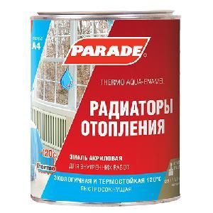 Эмаль акриловая  для радиатора PARADE А4 п/матовая (120 град) 0,9 л