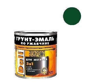 Грунт-эмаль по ржавчине DALI RAL 6005 зеленый мох 0,75 л