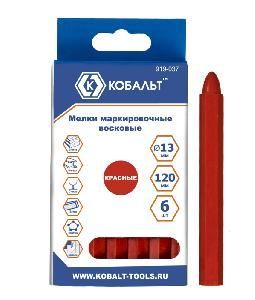 Мелки восковые красные 120мм 6шт