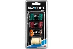 Набор щеток хв.3,2мм для полировки GRAPHITE 55H080 (12шт)