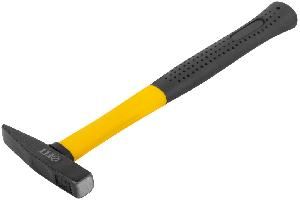 Молоток 0,1 кг квадратный боек фибер. ручка FIT (44281)