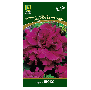 Петуния Дабл каскад бургунди махровая  10шт