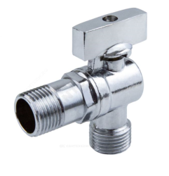 Кран для стиральной машины угловой хром 1/2"х3/4" НР без отраж. Aquasf