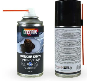 Смазка проникающая Жидкий ключ с молибденом 210 мл DECORIX