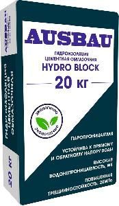 Гидроизоляция AUSBAU Hydro block цементная обмазочная 20кг