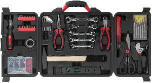 Набор инструментов 140 шт, пластиковый чемодан FIT (65148)