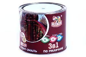 Грунт-эмаль по ржавчине БЕЛАЯ 2 кг OLECOLOR