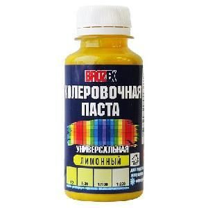 Колеровочная паста БРОЗЕКС №01 Лимонный 0,1л