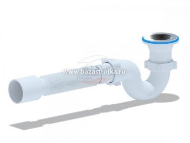 Сифон для душевого поддона 1.1/2" 40*50 с гофрой АНИ (Е115)