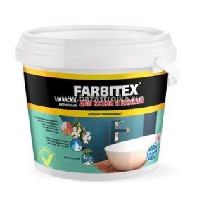 Краска ВД акриловая FARBITEX для кухни и ванной 3 кг