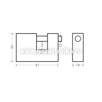 Замок навесной ВС1Ч-780 АЛЛЮР