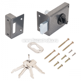 Замок накладной ЗН1-1 А серебро АЛЛЮР