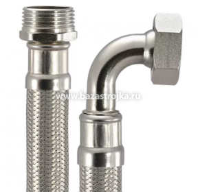 Подводка д/воды 1"  60см ГШ угловая