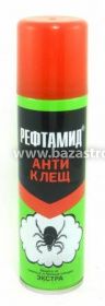 Аэрозоль репелентный Антиклещ 145мл инсектицид Рефтамид