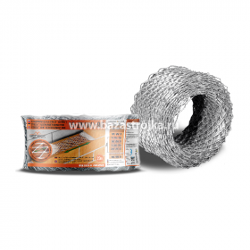 Сетка кладочная Штрек рулон 0,09х20м, яч.15х15 15-Zn, W90 (оцинкованная) 