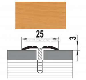 Порог алюмин стыкоперекр. 25,0х1350мм БУК