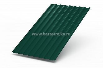 Профлист МП20, ПЭ 6005 Тём. зел. 3м х1,15м х0,45мм (ГОСТ) (сторона А)