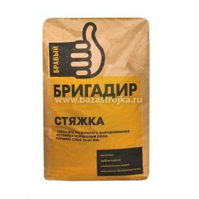 Ровнитель для пола БРАВЫЙ БРИГАДИР Стяжка 25 кг