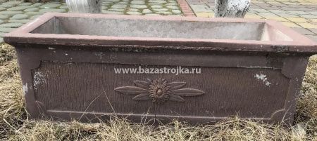 Ваза бетонная ПРЯМОУГОЛЬНАЯ (ВхШхД 30Х30Х80см)