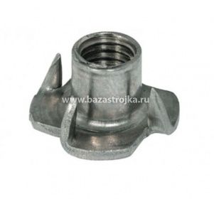 Гайка врезная М6х9 уп. 10 шт SteelRex (DIN 1624)