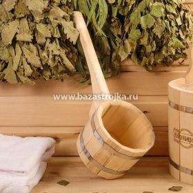 Ковш липа 1,5 л с длинной ручкой