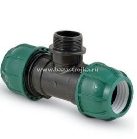 ПНД Тройник комб. 25х3/4"НРх25